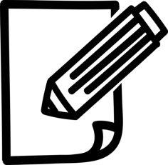 Edit Note Hand Drawn Interface Symbol Contour Svg Vector, Free Vectors File